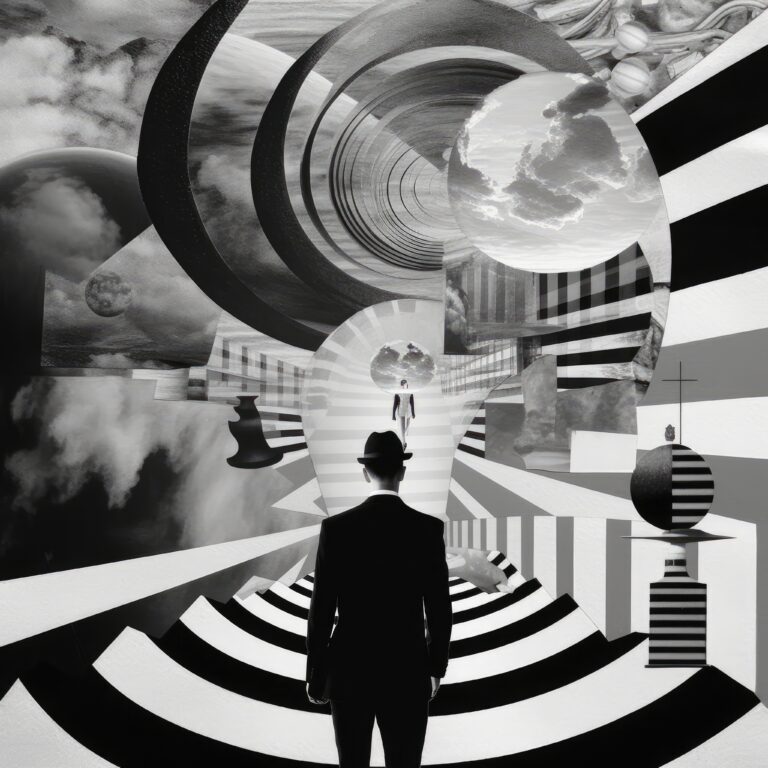 halftone-monochrome-collage